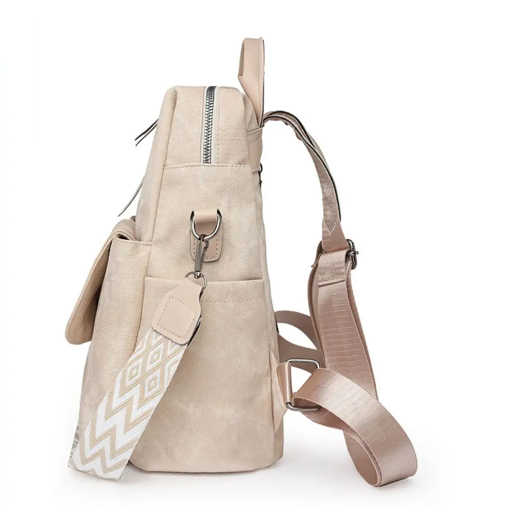 Fashion Women Backpack Soft PU Leather Travel Bag Casual School Rucksack Waterproof Daily Satchel Large Capacity Daypack