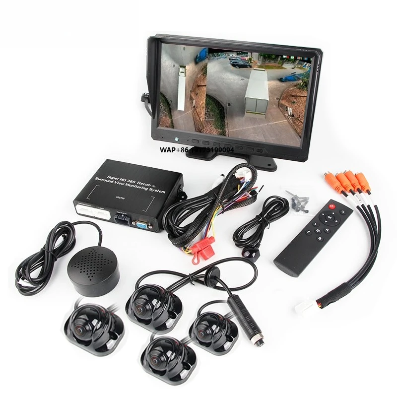 

Vehicle 360° bird AVM Blind Spots Surround View System full hd 6 channel 360 carplay ch4 heavy truck for Bus supplier