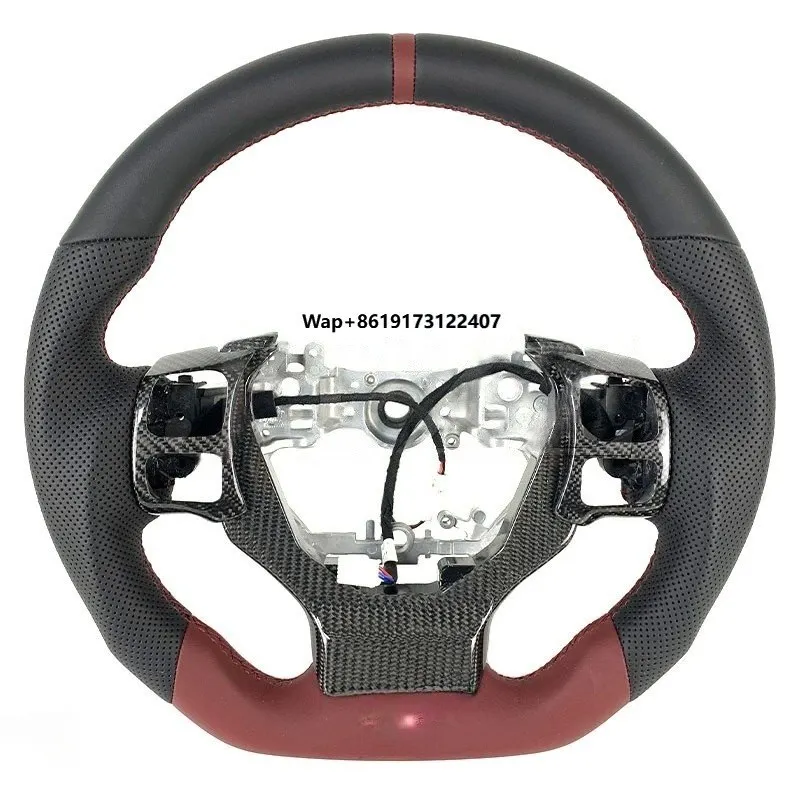 

Professional Real Carbon Fiber Steering Wheel for IS CT NX ES GS Flat Bottom 3 Runner Car Steering Wheel Sport Style