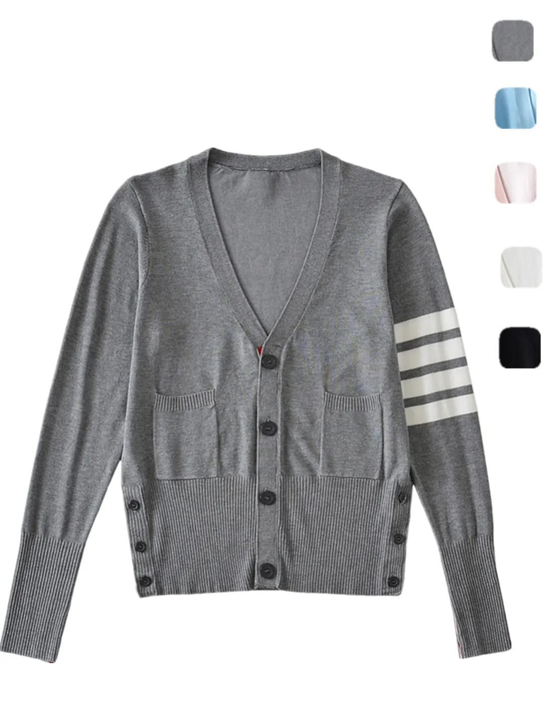 

Вязаный свитер American College Sle V-Ne Long Sve, универсальный кардиган на пуговицах с базовым слоем, утягивающий открытый кардиган