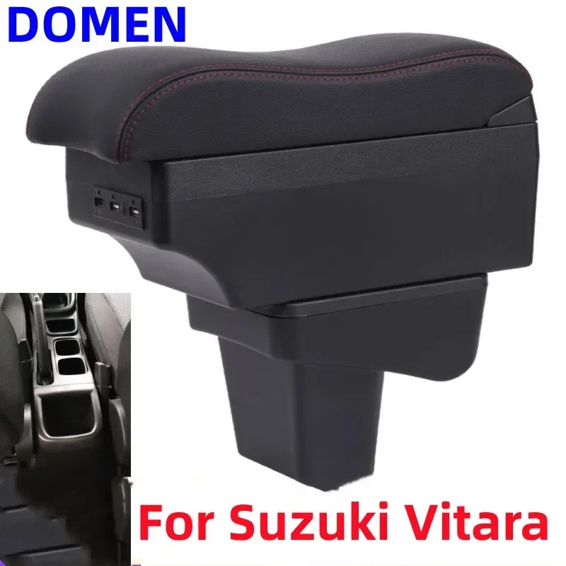 

For Suzuki Vitara armrest box For Vitara car armrest Storage box Retrofit parts dedicated car accessories Interior USB