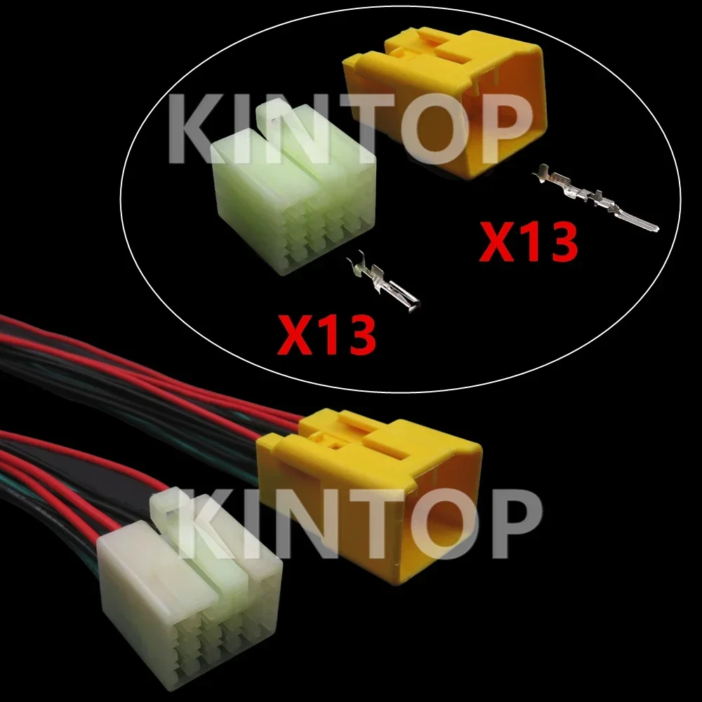 

1 Set 13 Pins 6240-1131 Car Audio Power Socket AC Assembly 7123-1330 7122-1330 Auto Male Female Docking Connector Assembly