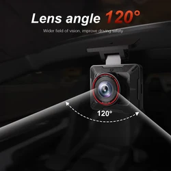 AKEEYO 1080p Dash Cam 120° Wifi G-Sensor Emergency Record Loop Record Type C Car Dvr Black Single Car Camera Recorder