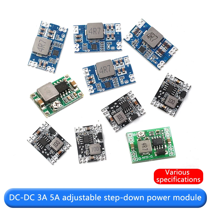 3A 5A DC-DC Buck Step-down moduł zasilania 3.3V 5v 9V 12V stałe wyjście wysokoprądowe mini560 MP1584EN regulowana moc