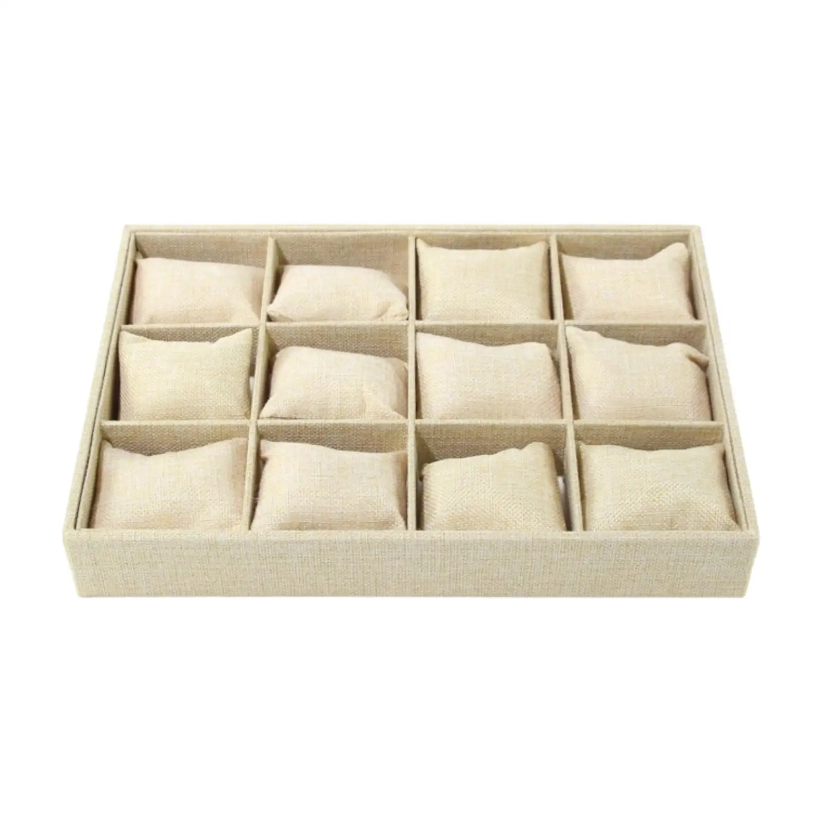 

Jewelry Watch Tray 12 Watch Bracelet Pillows Watch Jewelry Organizer Drawers Insert for Dressers Wardrobes Stores Exhibition