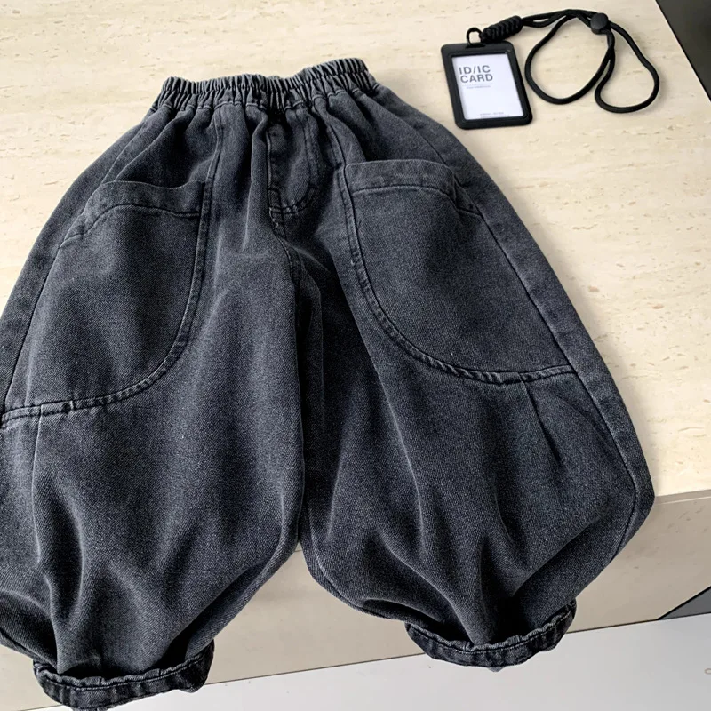 Boys Pants 2026 Spring And Summer New Children's Clothing Korean Boy Baby Personality Foreign Style Loose Casual Jeans