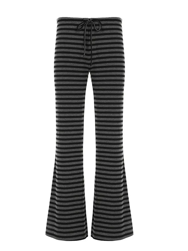 Calças cridas tradas casuais fenas, estilo esportivo, para usar em casa, com pernas largas, confortáveis e soltas p...