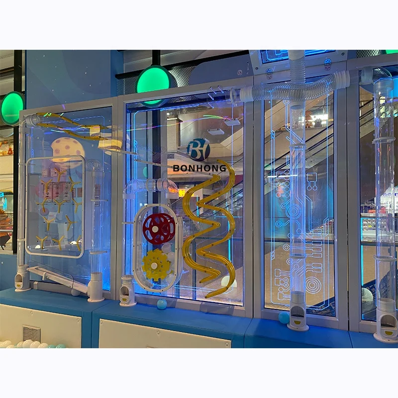 

Bonhong Высококачественная прозрачная настенная игра, игровой центр в помещении, оборудование из стали и полиэтилена для школьников