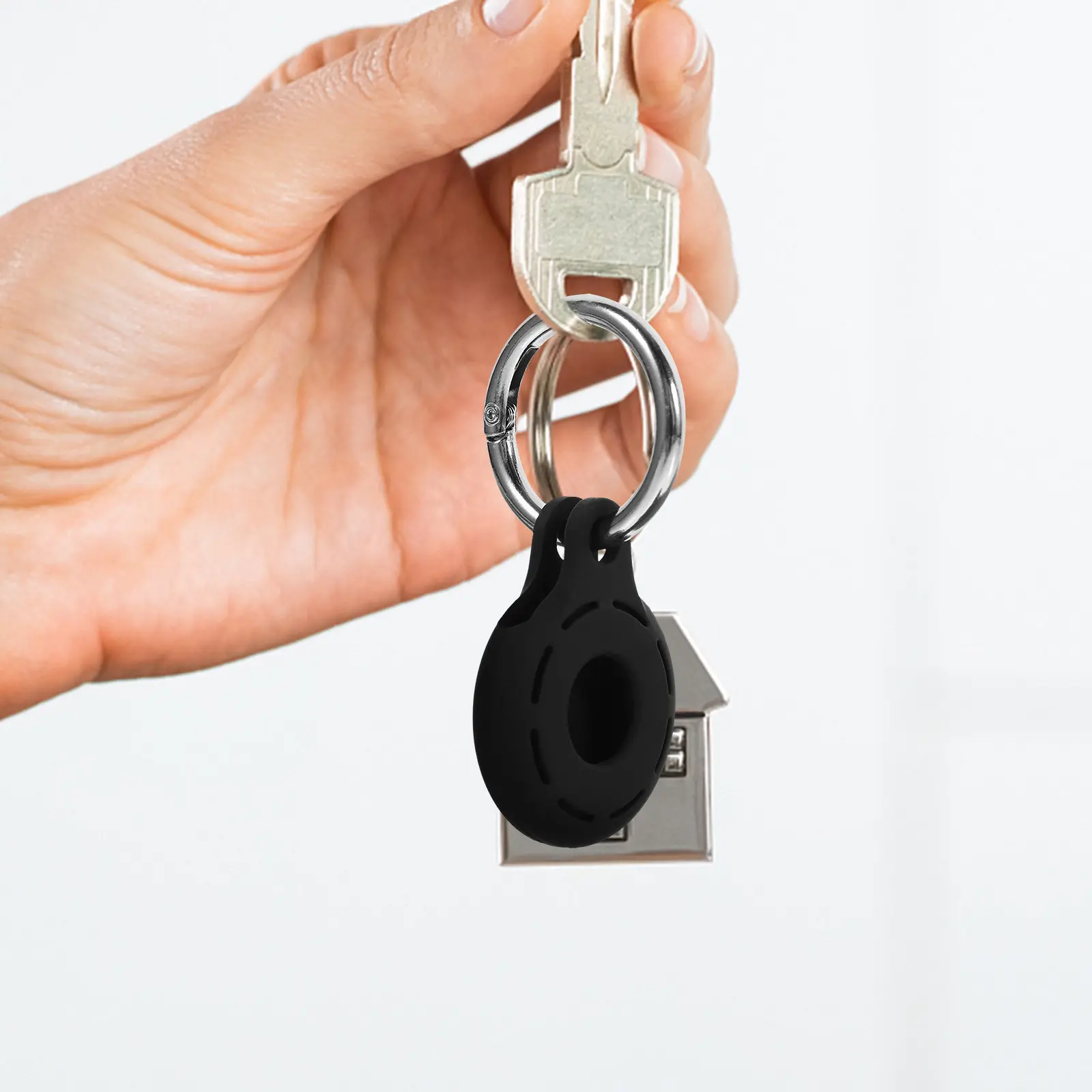 

4pcs Silicone Aluminum Alloy Pet Tracer Protective Cover Anti-Loss Tracker Case For Lightweight Durable Protective Cases