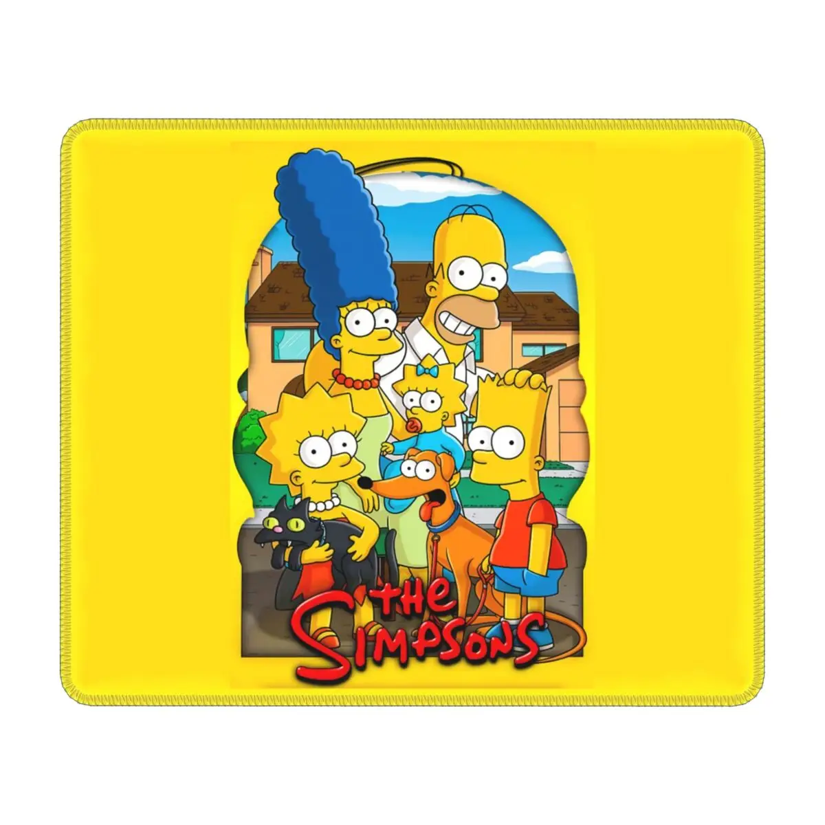 Custom The Simpsons Homer Cartoon Gaming Mouse Mat Non-Slip Rubber Base Lockedge Mousepad Office Desktop Mouse Pad