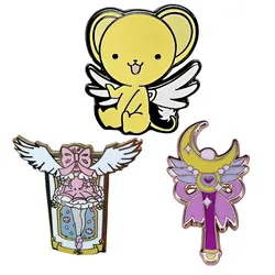 Cardcaptor Sakura Enamel Pins Card Captor Sakura Cerberus Badges Lapel pins Brooches Women Men Jewelry Accessories For Gifts