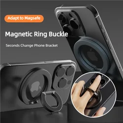 Para MagSafe soporte de anillo magnético de doble cara para teléfono móvil iPhone 15 soporte accesorios de teléfono soporte de agarre de teléfono Tok