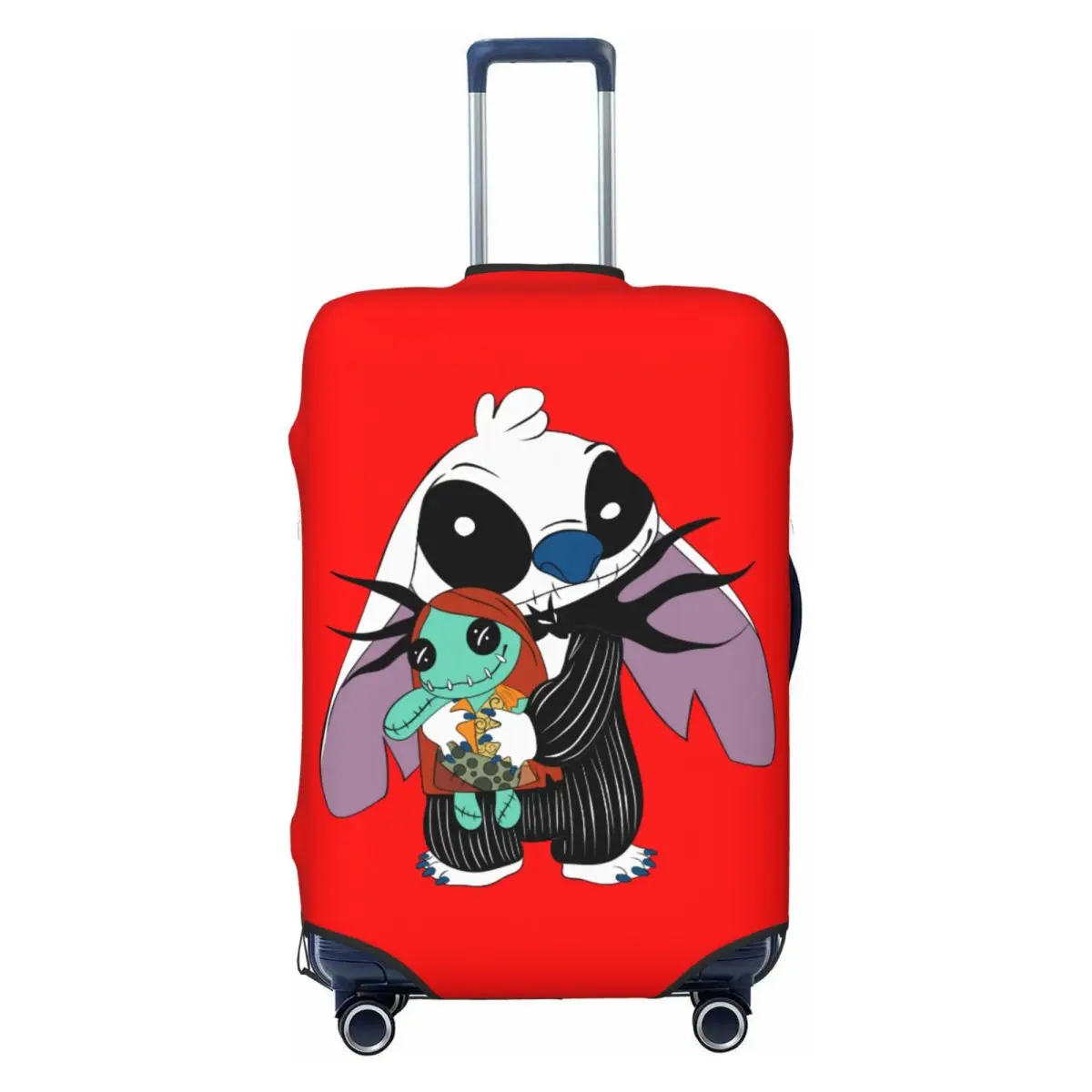 

Чехол для чемодана с изображением Стича из «Кошмар перед Рождеством», пылезащитный, забавный, в стиле аниме, для багажа 18-32 дюйма