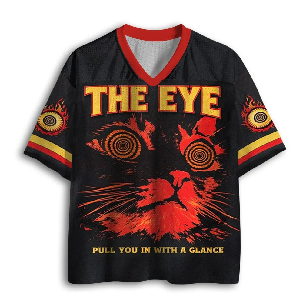 Hypnotic Eyes! Latest Adult and Kids Swirl Black Cat 3D Print Eye-Catching Personalized Sports T-Shirt