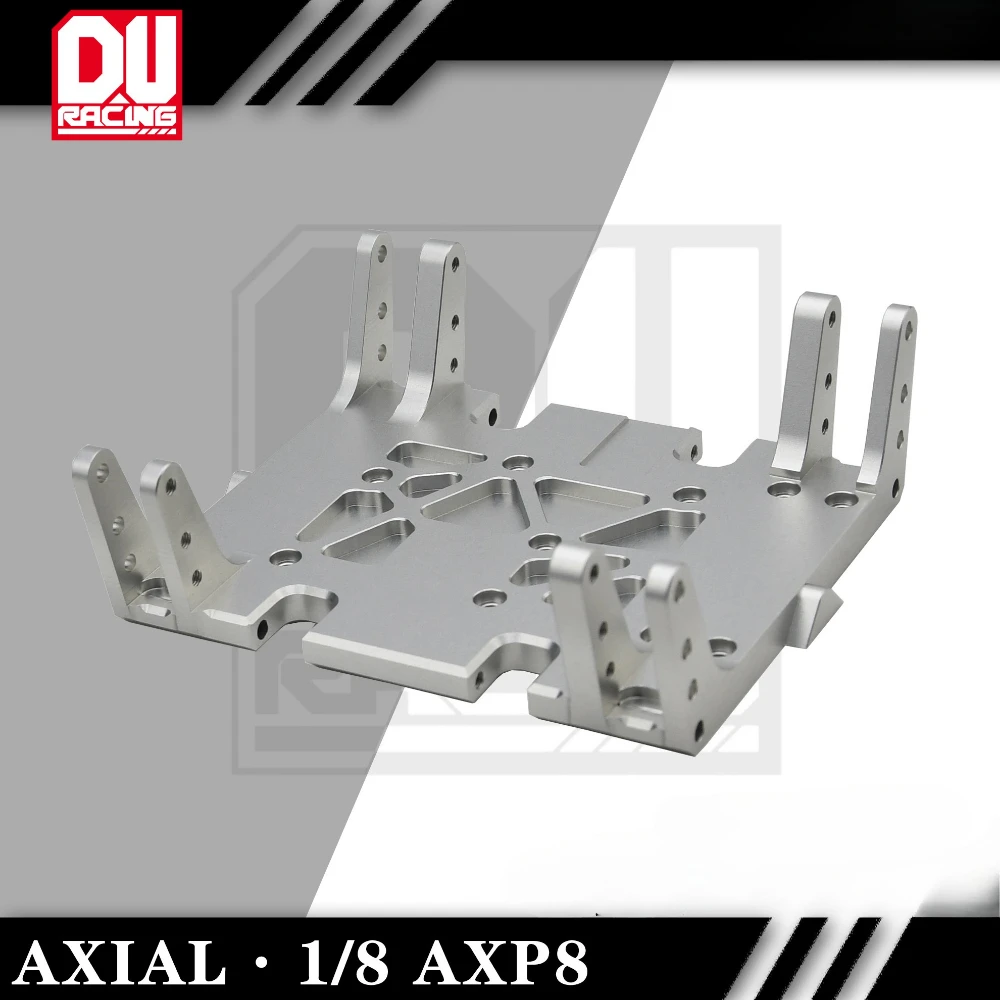 ADU RACING-accesorios de placa inferior reforzada de Metal, Material de aleación de aluminio 7075T6 para coche de juguete de Control remoto AXIAL 1/8 AXP8