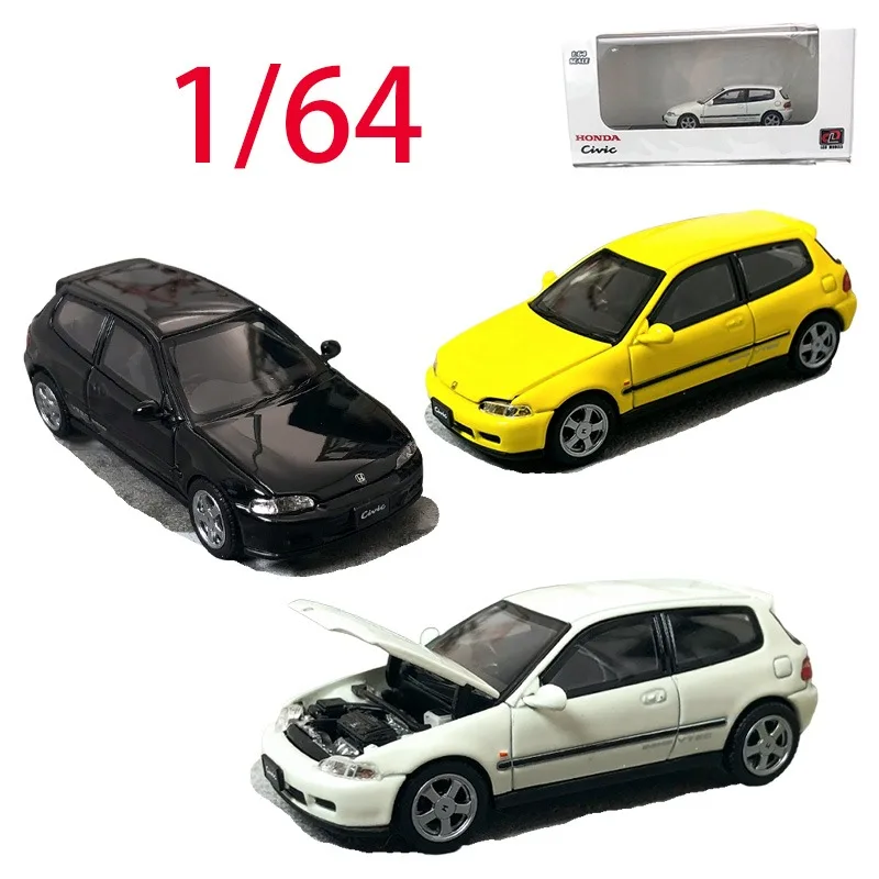 

Литая под давлением ЖК-дисплей в масштабе 1/64, модель автомобиля Honda из сплава Honda Civic EG6, игровые транспортные средства, игрушки для мальчиков, оригинальная коллекция коробок