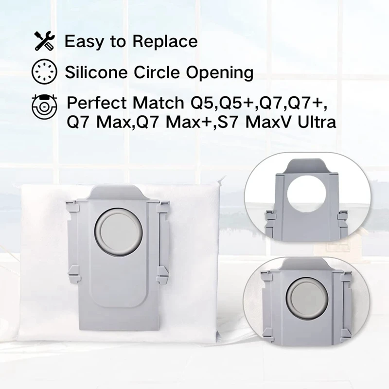 Cepillos laterales principales, filtros y almohadillas de limpieza para mopa para Xiaomi Roborock Q7 Q7 + Q7 MAX + S7 Maxv Ultra Robtic Vacuum Cleaner