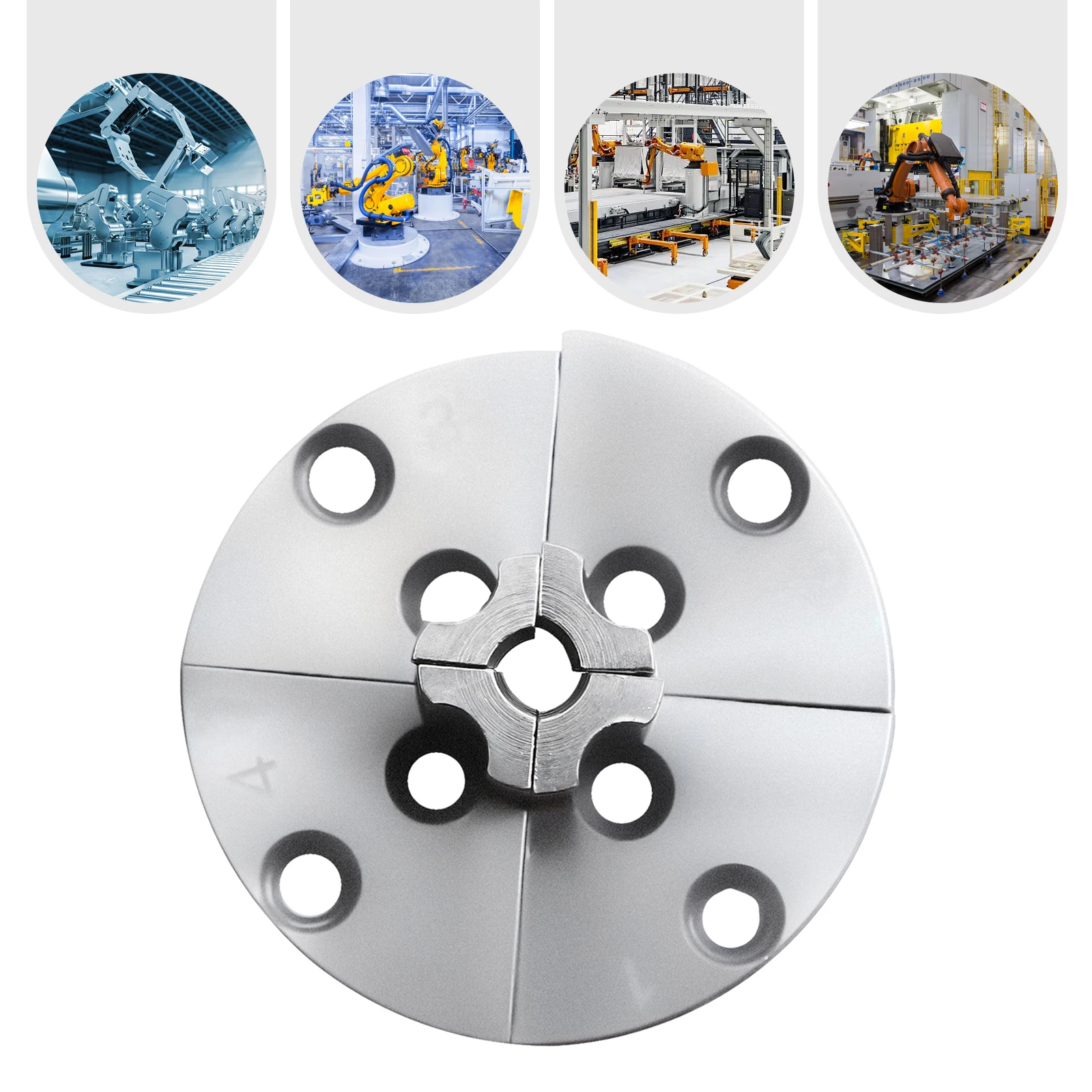 

Lathe Chuck 3 Jaw Hydraulic Chuck 0.98-1.77in Support Range Durable 45# Steel Short Pin Jaws for Mini & Medium Lathe Work