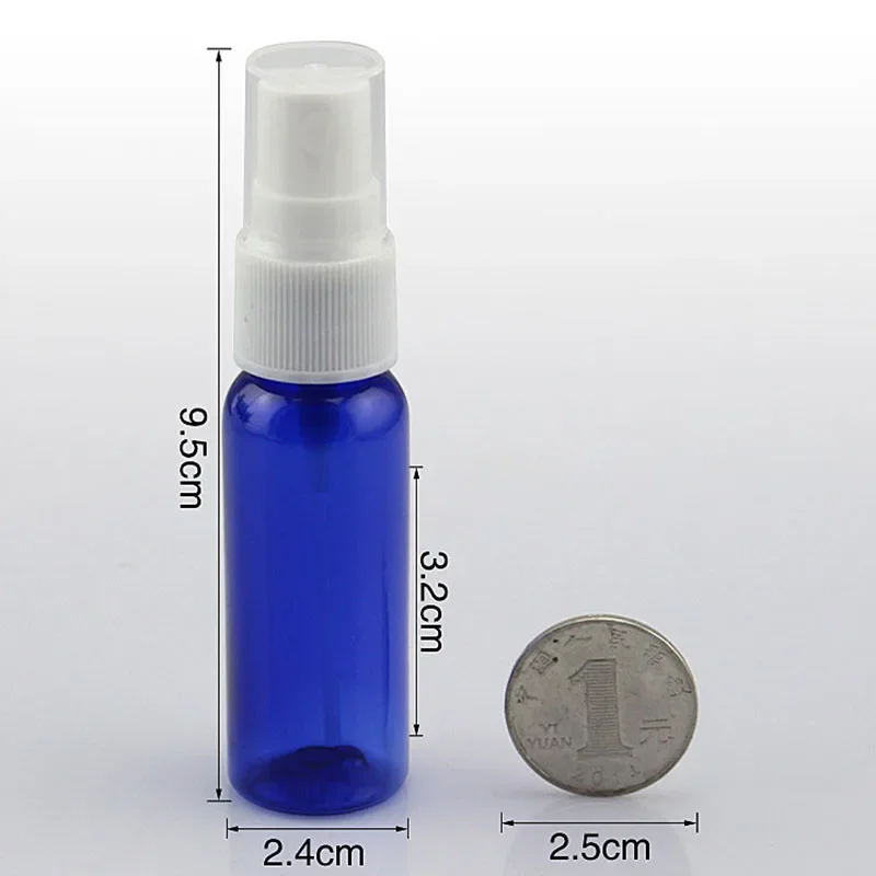 

20ml Empty Plastic Spray Bottle Makeup Face Toners Water Atomizer Cosmetic Perfume Refillable Container Blue White Green Brown