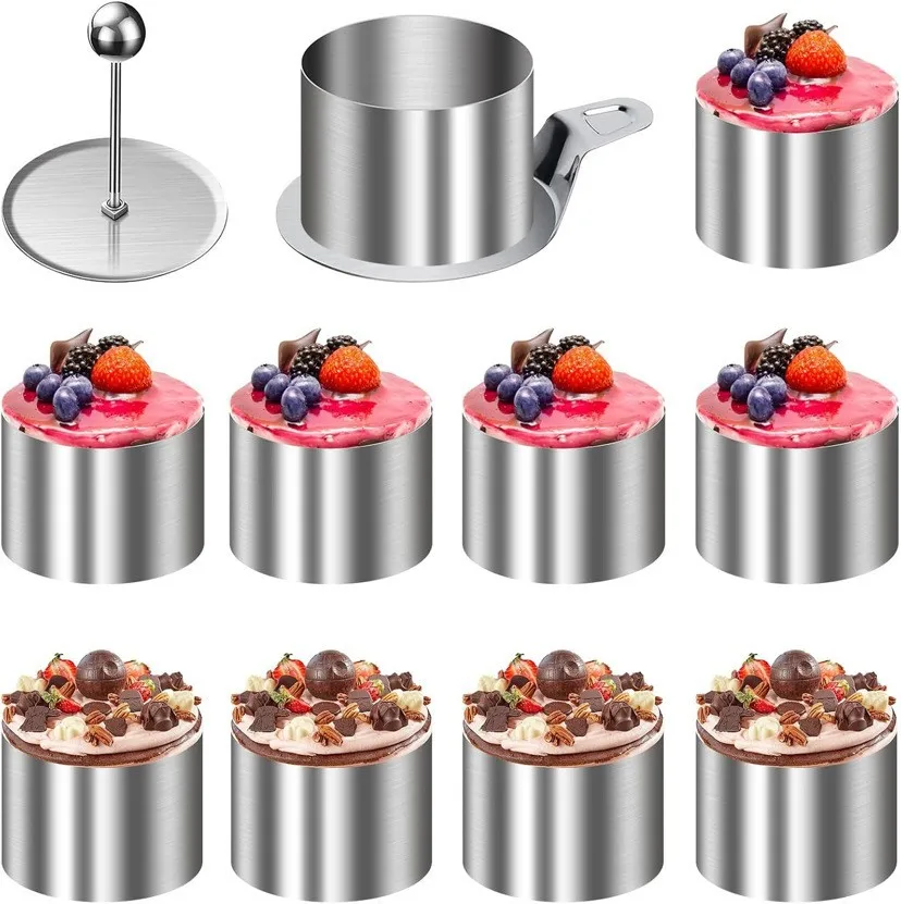 HYS Stainless Steel Mousse Circle Sushi Mold Love Round Cake Mold Sutimi La Mold Rice Ball Cold Dish