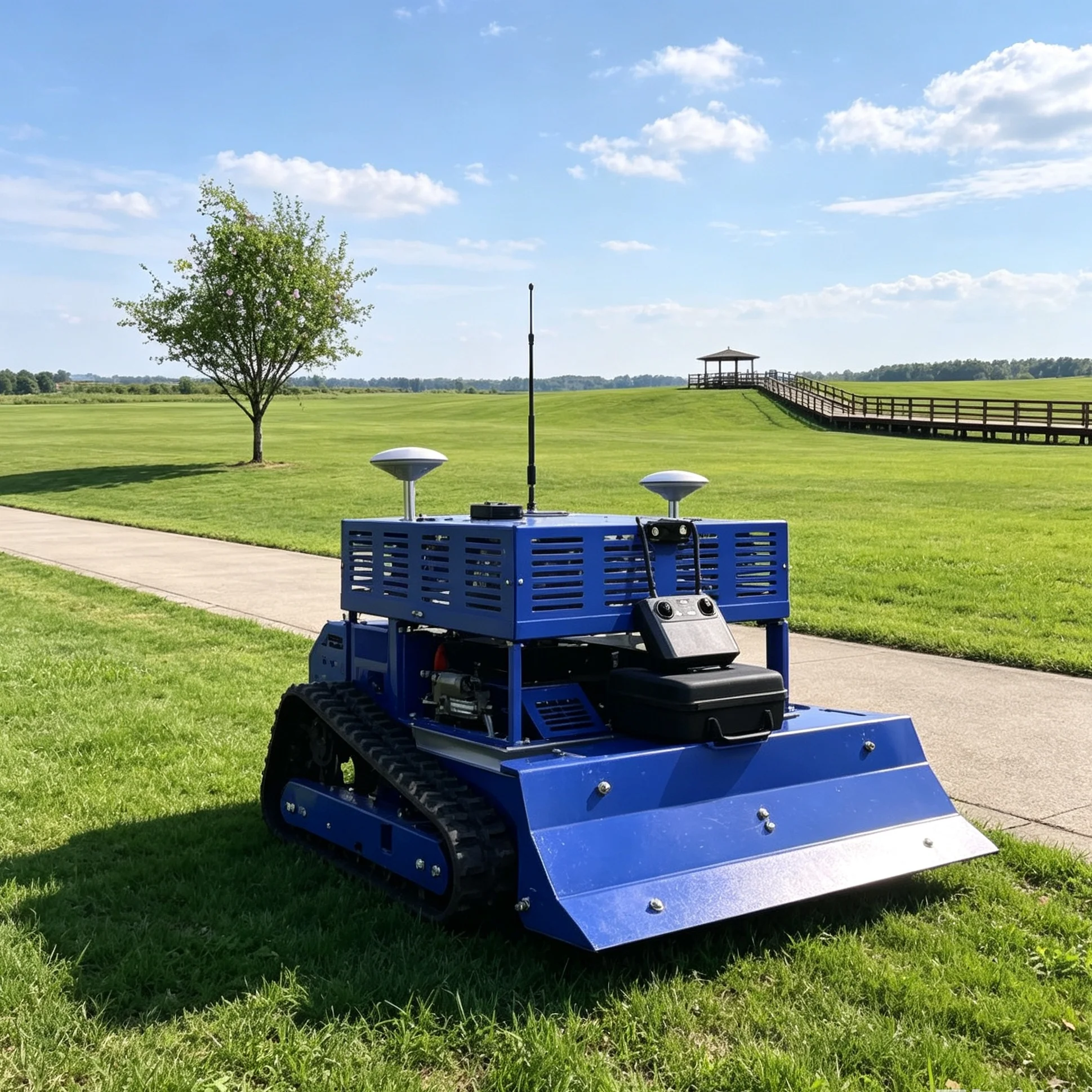 Customized GPS Self‑Driving Lawn Mower, Real‑Time Positioning For Complex Orchard Row Weeding Operations