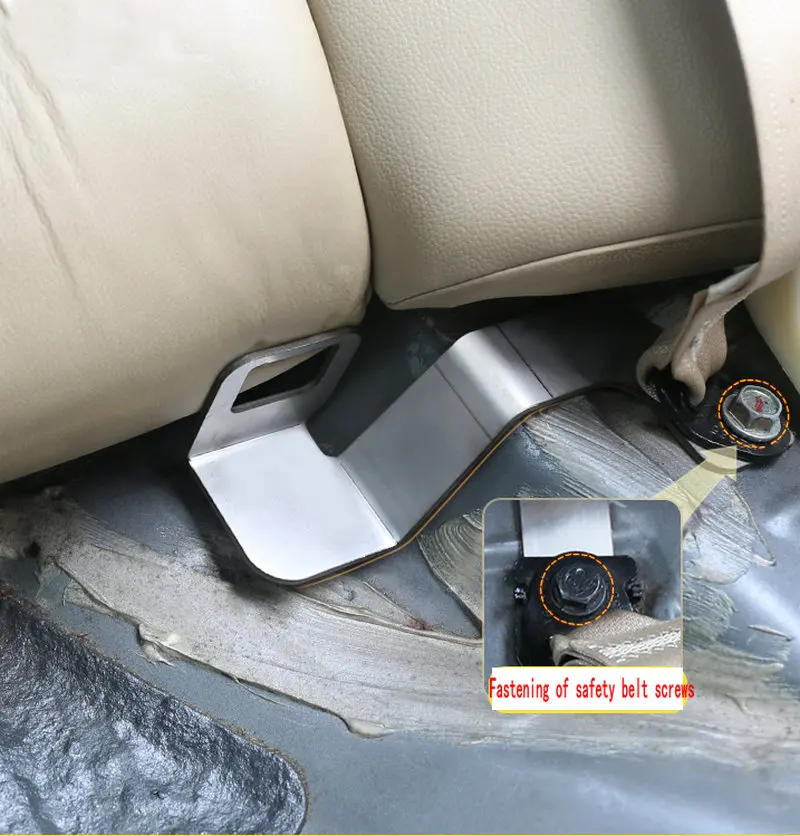 For Accord 2003-2007 2008-2013 Isofix hard interface bracket of child safety seat, Connecting belt accessories are replaced w