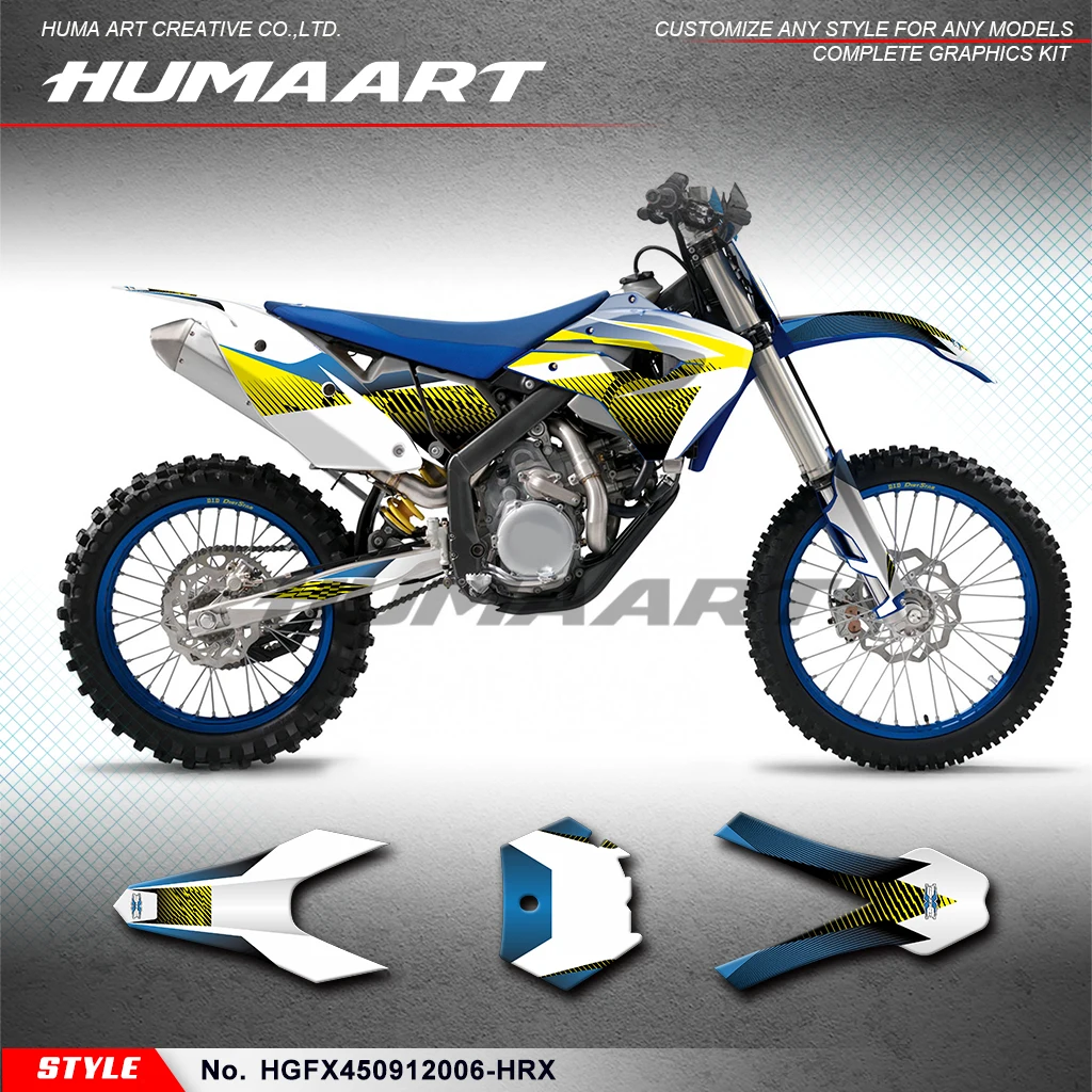 HUMAART Motorcycle Decals Wrap Sticker for Husaberg FX 450 2009 2010 2011 2012, HGFX450912006-HRX