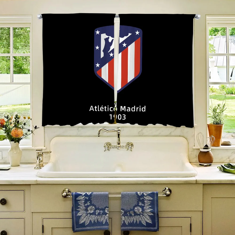 Small Room Curtains Partition Kitchen Curtains Blackout Curtain Window Curtains A-atletico M-madrid Cf Bedroom Decoration Living