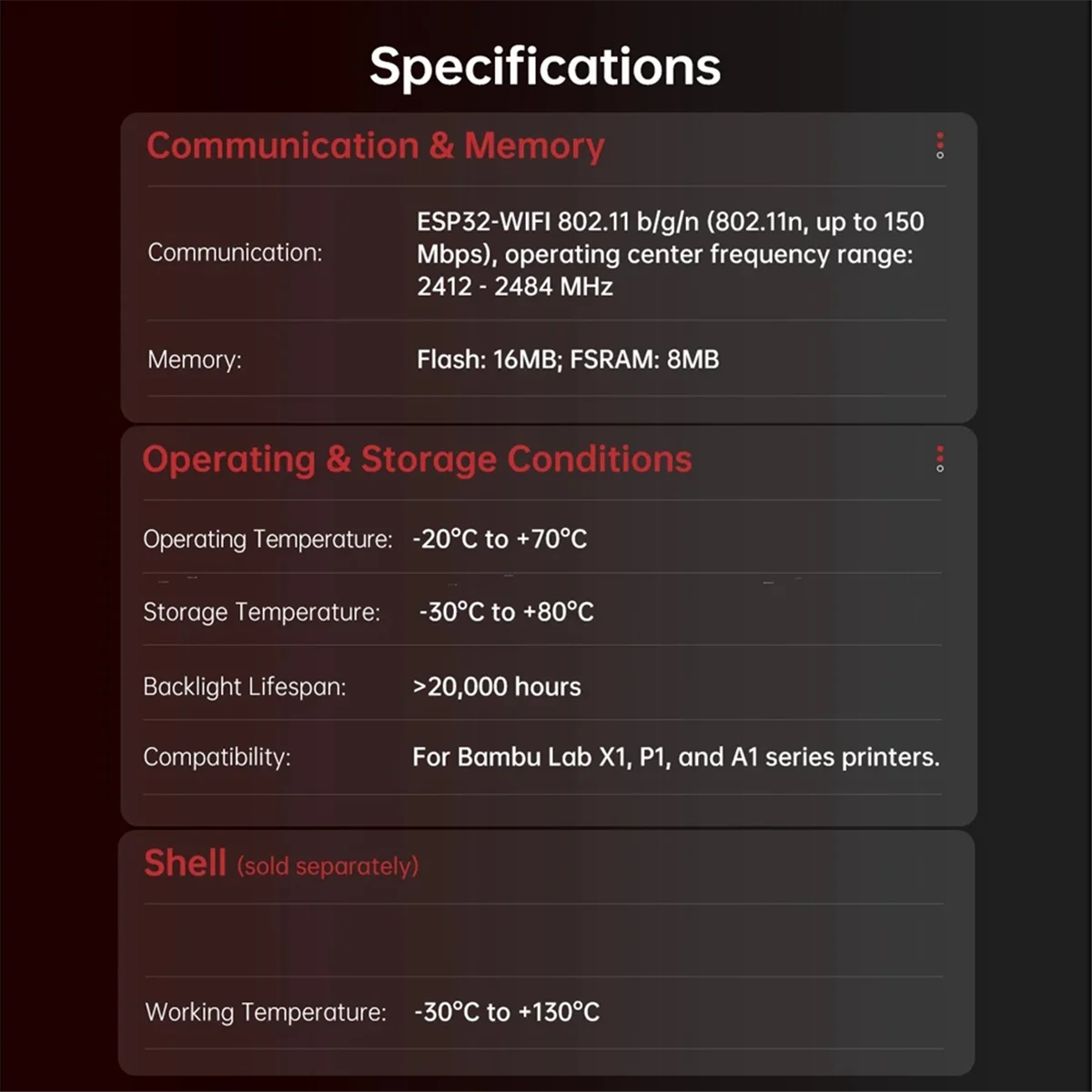 شاشة عرض Yours BIGTREETECH Panda Knomi تخصيص البرامج الثابتة UI OTA تحديثات في الوقت الحقيقي لطابعات Bambu Lab P1 A1 X1 MINI ثلاثية الأبعاد