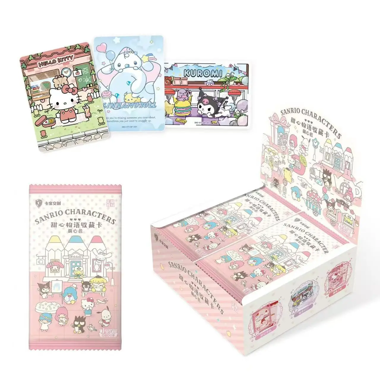 KABAO Sanrio Family Sweet Heart Story 8th Edition Hello Kitty My Melody Kuromi Cinnamoroll Pompompurin Collectible Card