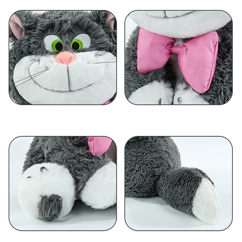 Pluszaki Kot Lucyfer Disney The Aristocats 30-80cm, pluszowe zabawki z kreskówek, anime, poduszka urodzinowa, lalka, wypchany prezent dla dzieci na Boże Narodzenie