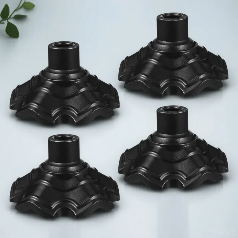 4 pezzi Protezioni per il pavimento delle gambe della sedia Coperture antiscivolo ispessite per tavolo da sgabello da campeggio Uso esterno Pinne a rana Design Anti-fauve