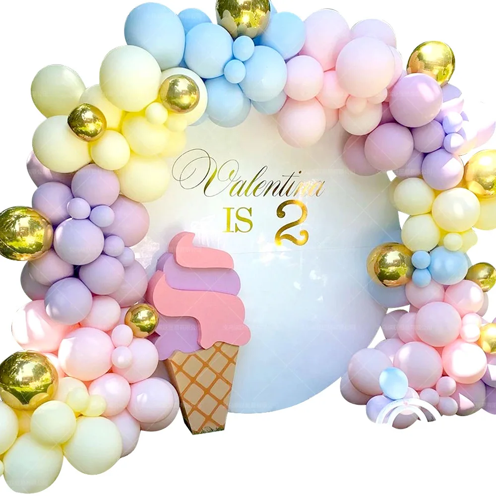 

Y-Q036 Pastel Color Garland Macaron Latex balloon garland arch kit For Wedding Birthday Event Party Decoration