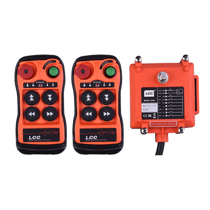 

Waterproof RF Communication 433MHz 4-Keys Single Speed Industrial Crane Remote Control