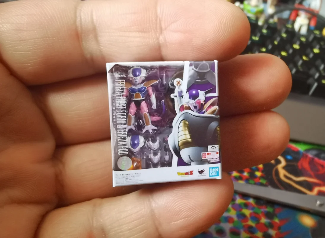 Caixa de papel em miniatura Shf Dragon Ball Personagens Modelos em miniatura perfeitos para colecionadores e fãs de figuras de ação