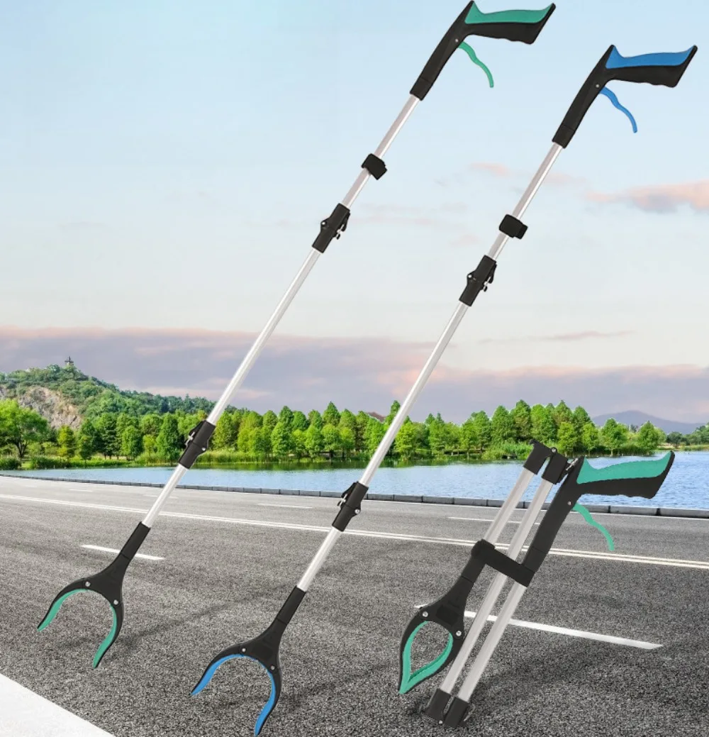 

Heavy-Duty Folding Grabber Tool, Lightweight Long-Reach Trash Picker for Elderly,Home Cleaning, Household Foldable Garbage Claw