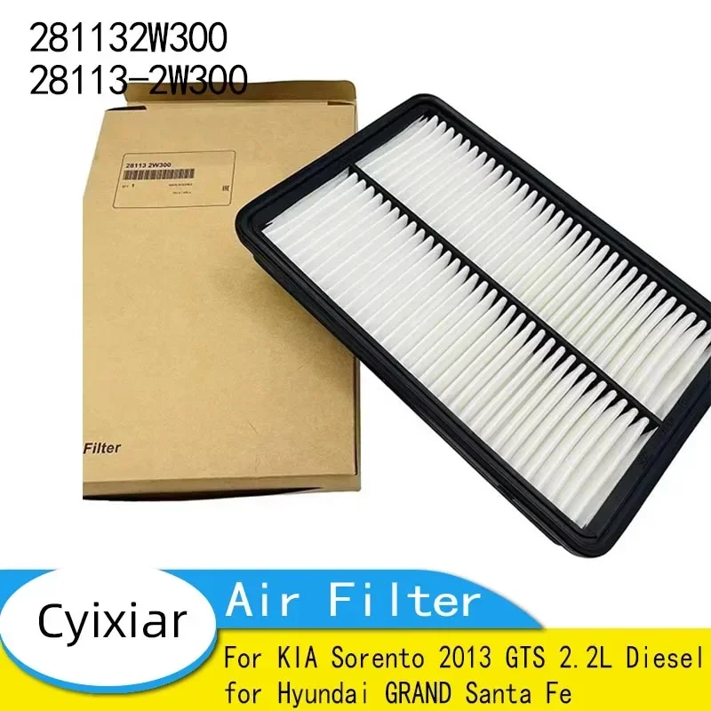 

New Genuine 281132W300 28113-2W300 Car Air Filter for KIA Sorento 2013 GTS 2.2L Diesel for Hyundai GRAND Santa Fe