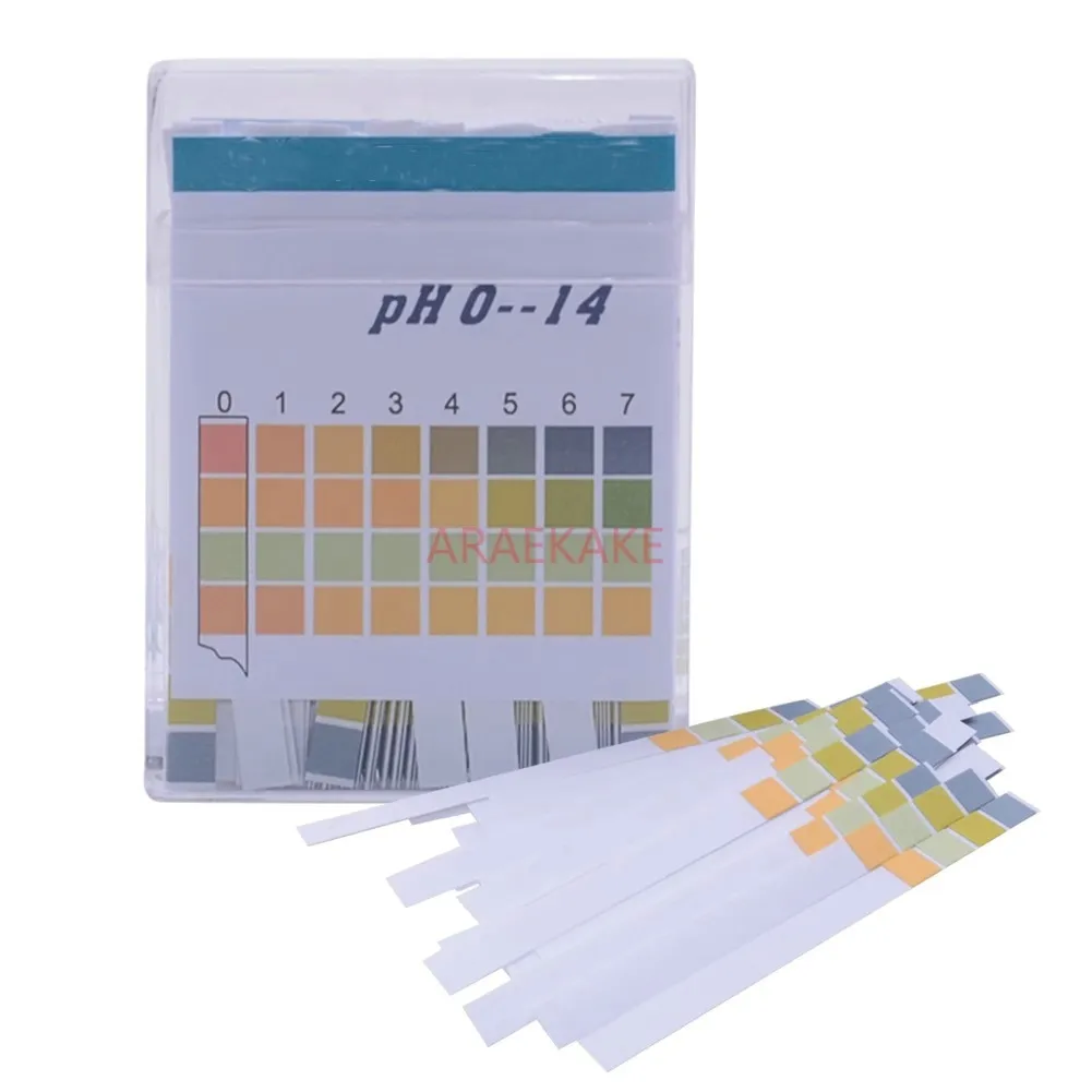 Four color precision pH test paper 0-14 pH pH pH test paper Fish tank water quality Urine saliva amniotic fluid detection test p