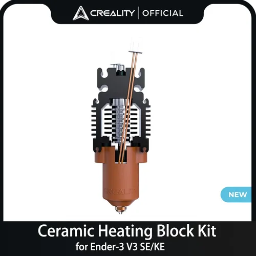 Creality Ender-3 V3 SE/KE Kit de bloque calefactor de cerámica-Kit de boquilla de intercambio rápido 60W impresión de alto flujo piezas originales de impresora 3d