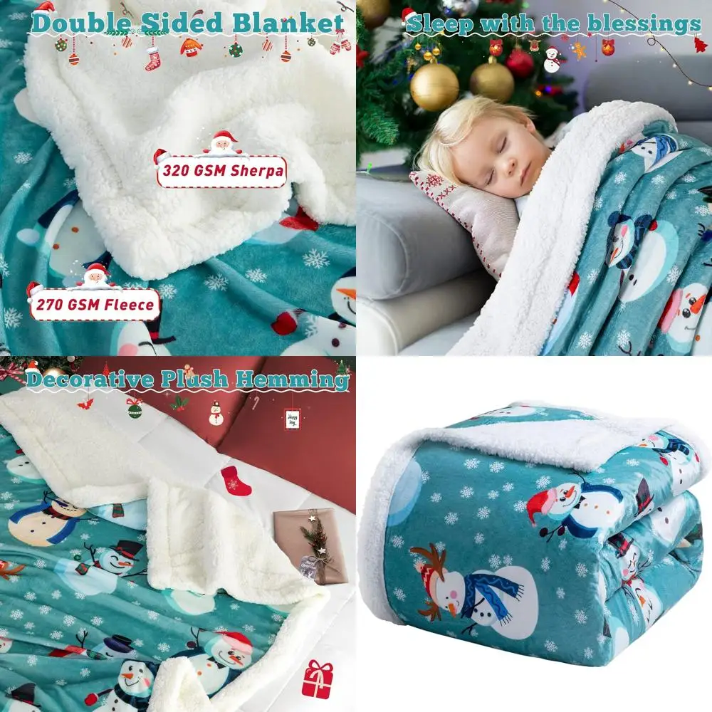 

Twin Size Sherpa Fleece Blanket - Ultra Soft Plush, Warm & Cozy Microfiber Throw, Reversible Velvet Luxury Couch Cover