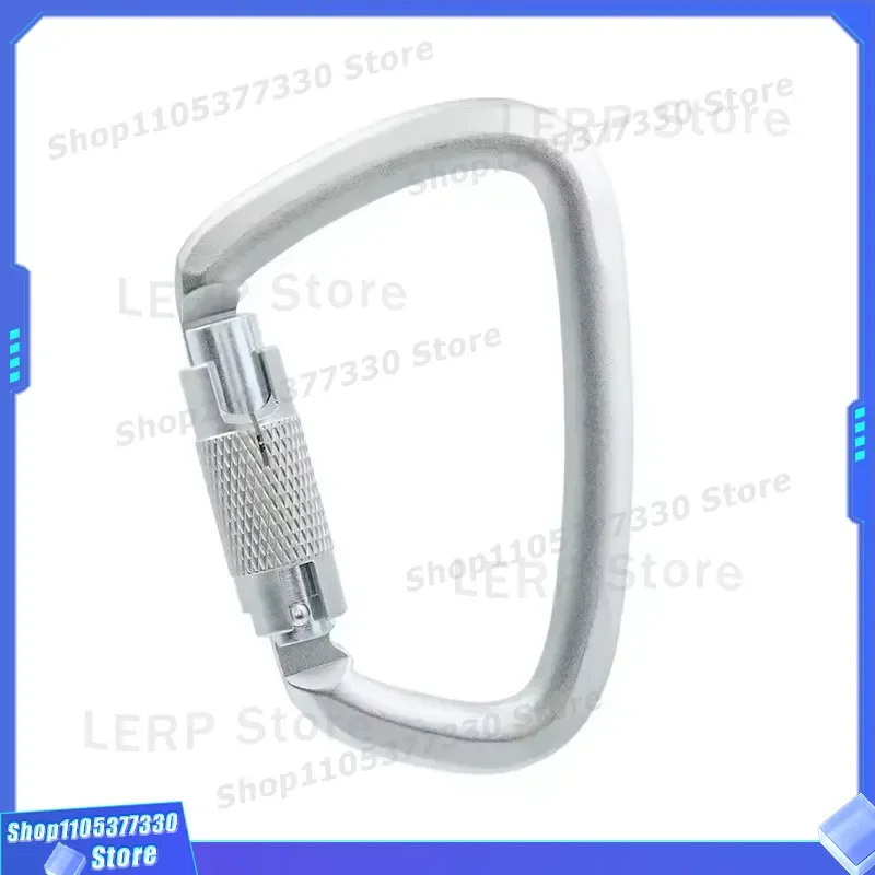 Heavy Duty Spring Hook Lock Mountaineering Buckle Twist Lock Carabiner for Outdoor Climbing Hiking Camping Gear Safety Clip