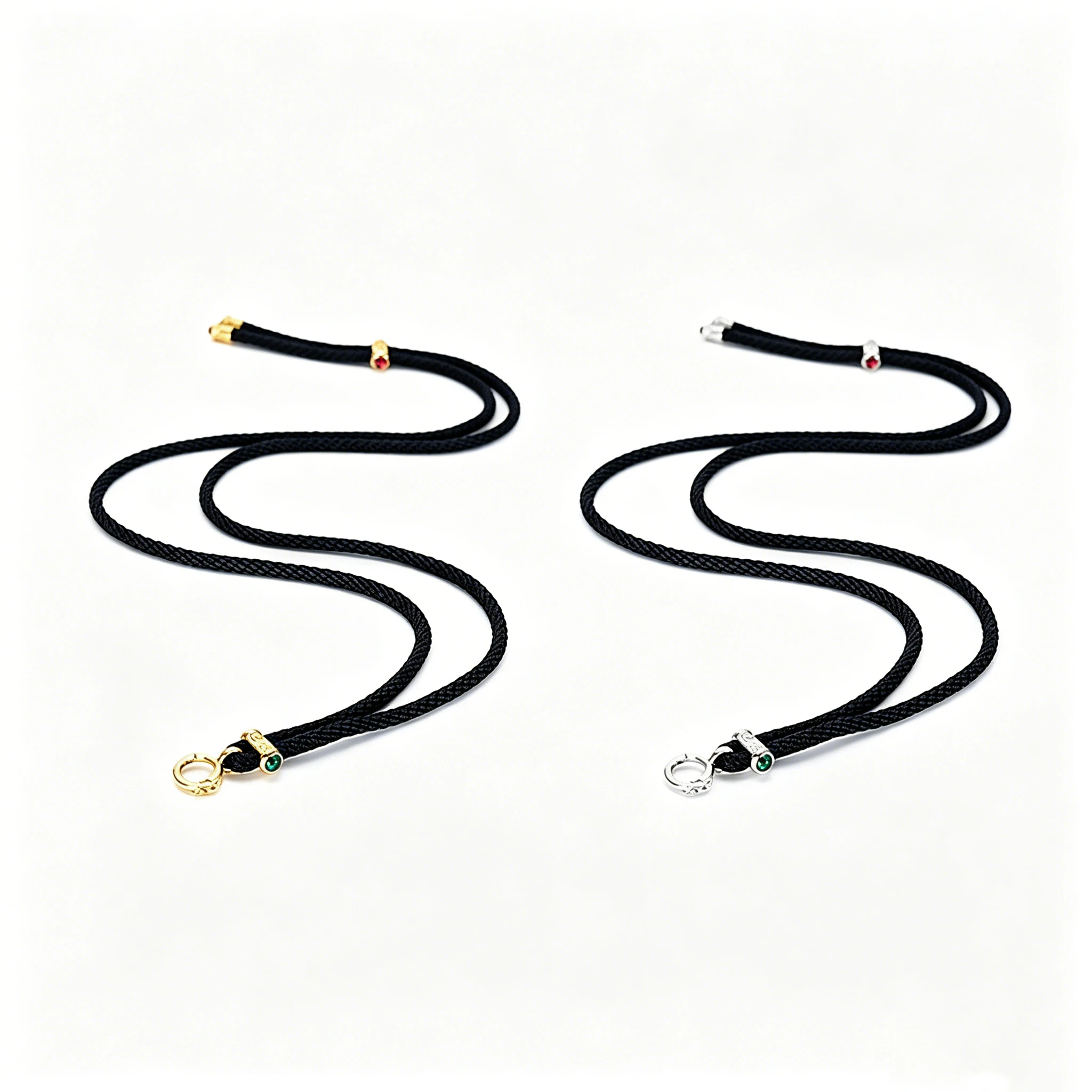 

Винтажное ожерелье из стерлингового серебра 925 пробы с черной плетеной цепочкой и регулируемым кулоном, изысканное украшение для женщин, подарок на день рождения, для повседневной носки