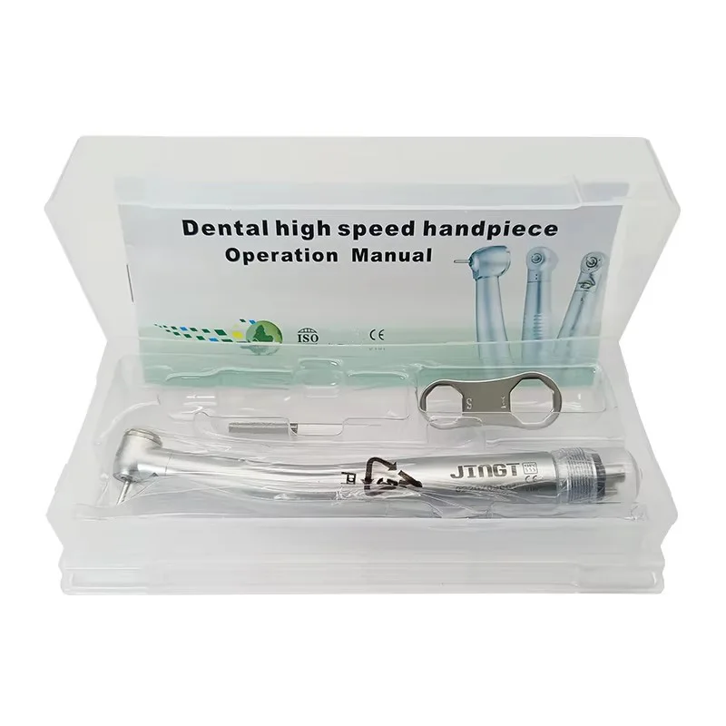 Dental Handpiece Press Type High-Speed Turbine 4 Hole/2Hole Drill with Light 3 Water Spray Dental Equipment Surgical Handpiece