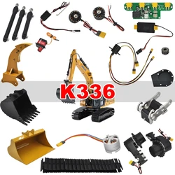 HUINA KABOLITE K336 Cylinder, zawór, pompa, silnik obrotowy, tablica LED, ESC, wiadro, tor do 1/16 336GC koparka hydrauliczna części