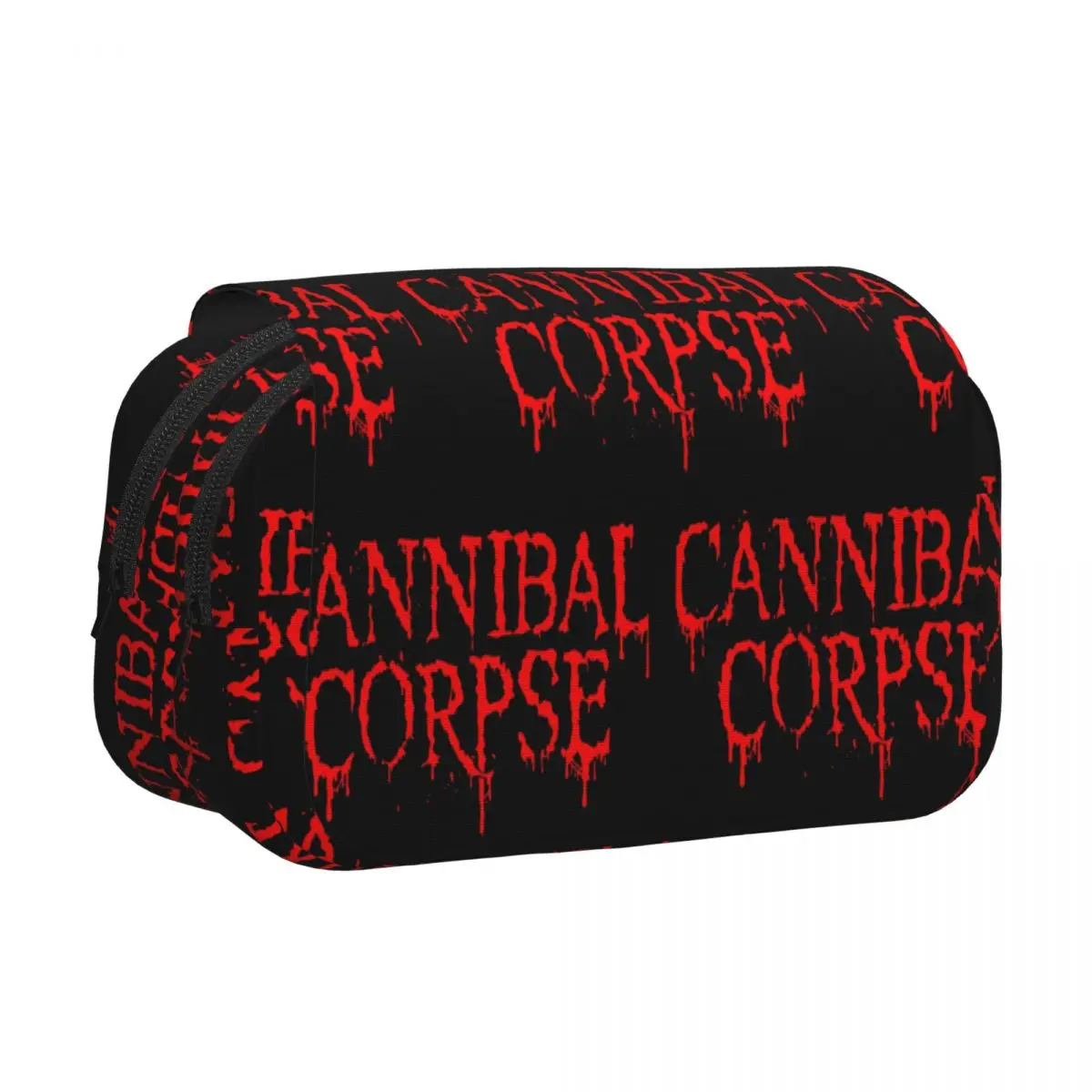 Cannibal Corpse Death Metal Band Pencil Case Pencil Pouch Hard Shell Leather Large Capacity Pen Box Pencil Bag for Studen Gifts