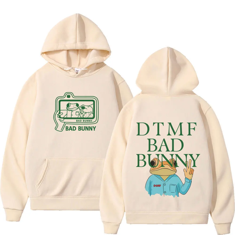 

Bad Bunny Debi Tirar Mas Fotos DTMF 2026 Tour Hoodie Men Women Fashion Gothic Punk Pullover Hip Hop Winter Fleece Sweatshirt