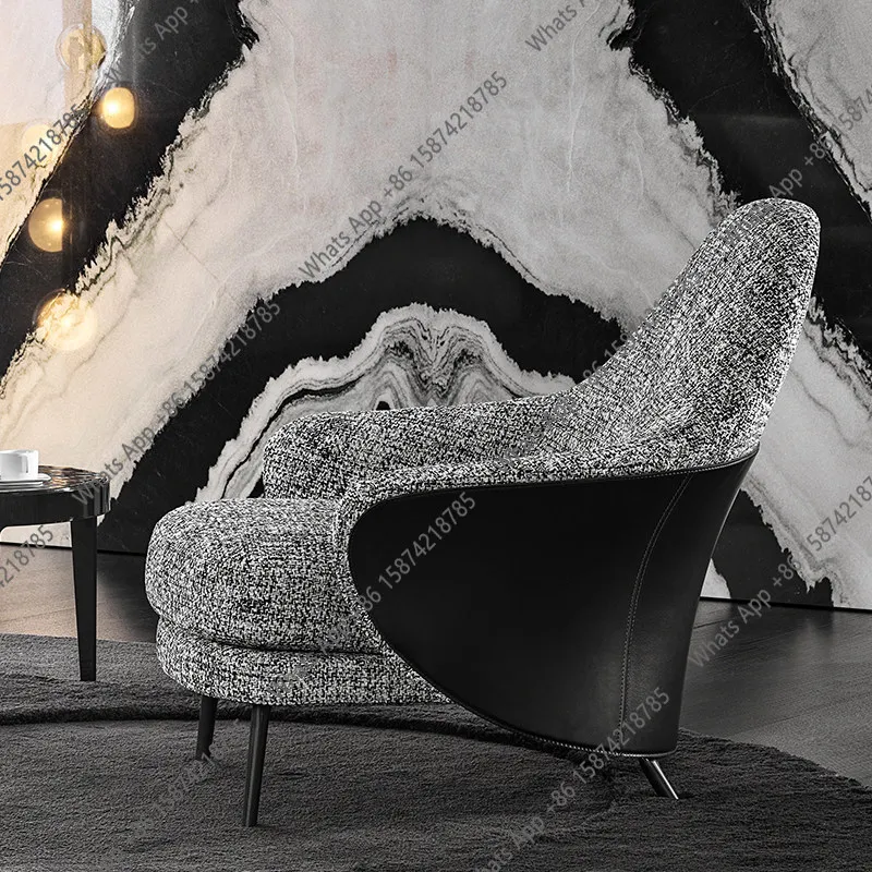 

Nm Sofa Chair Designer Living Room Single Sofa Fully Furnished Italian Living Room Single Chair Light Luxury Snail Wabi Chair
