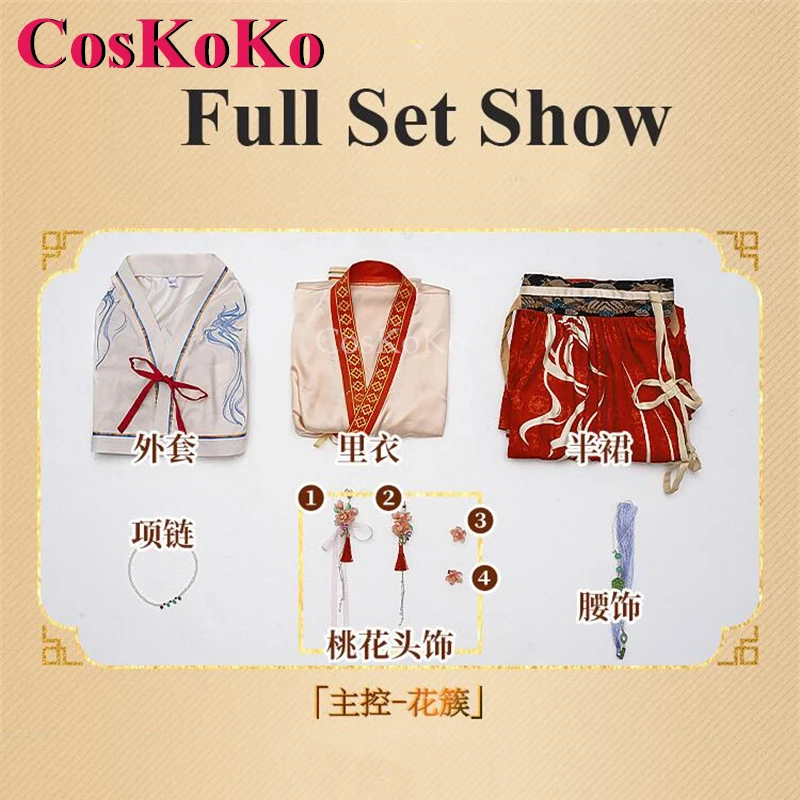 CosKoKo Leading Lady Cosplay Game Love And Deepspace Costume Anthemy Skin Sweet Elegant Hanfu Halloween Role Play Clothing S-XL