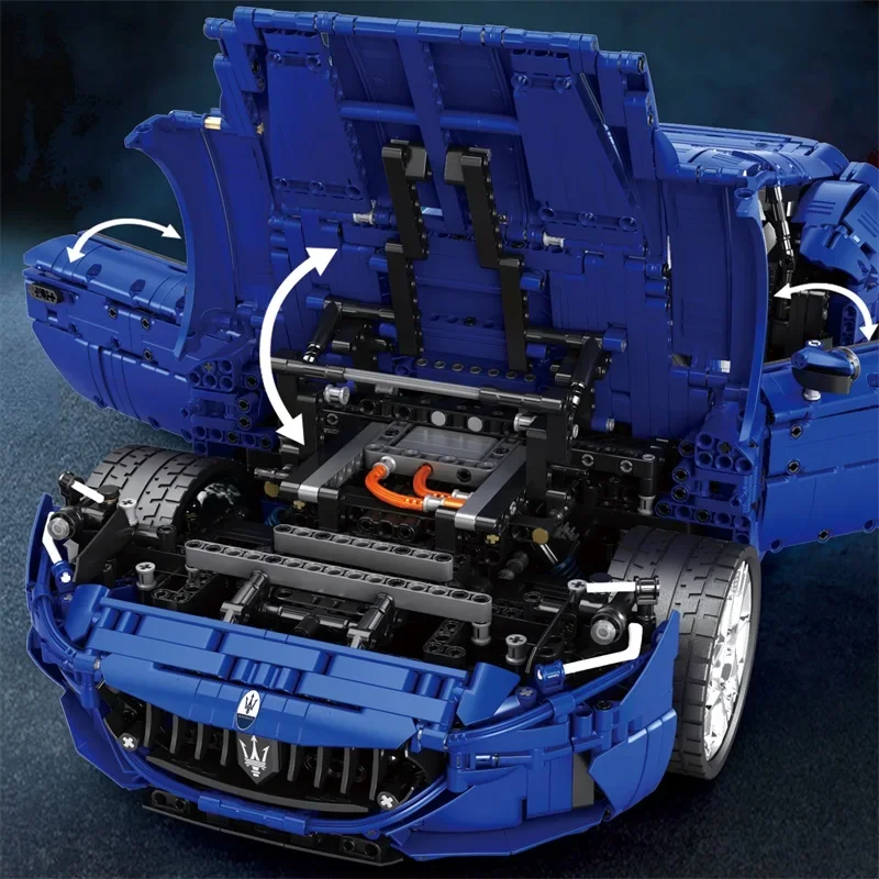 5480 قطعة MOC التقنية 1:8 سيارة رياضية GranTurismo اللبنات نموذج سيارة الطوب تجميع لعب للبنين هدية عيد ميلاد مجموعة #5