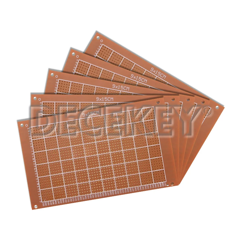 5 قطعة 9x15 سنتيمتر لوحة دارات مطبوعة عالمية أصفر من جانب واحد PCB لوحة دوائر كهربائية مطبوعة لاردوينو